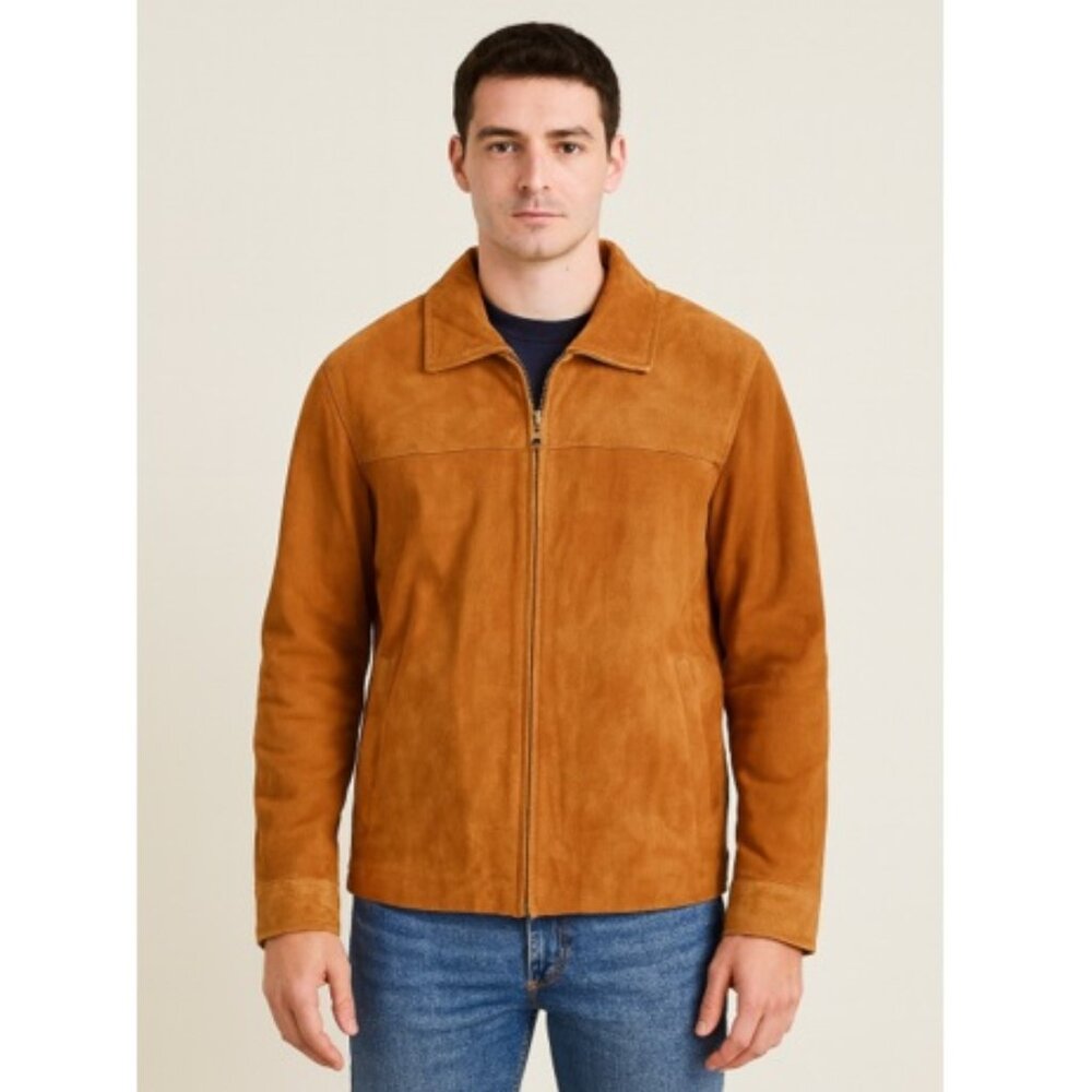 Beautiful Large Rusty Brown Suede Britches Jacket